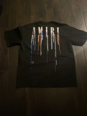 AMIRI Black Logo Tag Tee with Hangtag